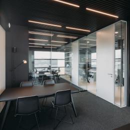 Office dividing double glass partition 