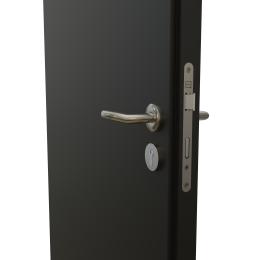KDS57D Steel plated aluminum framed door the with double seals.