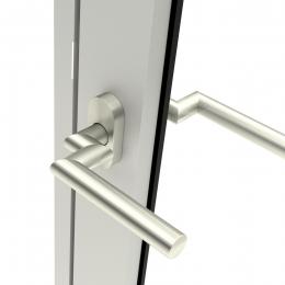 Door handle Hoppe Amsterdam with cranked shaft
