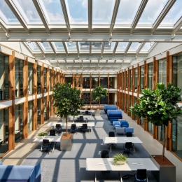 Atrium at Maria Montessori University Radboud in Nijmegen