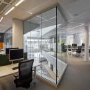 Fall through safe full glass fire resistant glass wall with IE60 certification