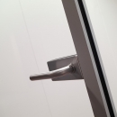 Tampered glass door with stainless steel lock in a DK42 door frame at CentreCourt The Hague.