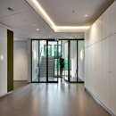 EW30 fire resistant glass wall with doors
