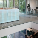 Glass balustrade system for top mounting