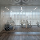 Sa classified  smoke resistant glass partition