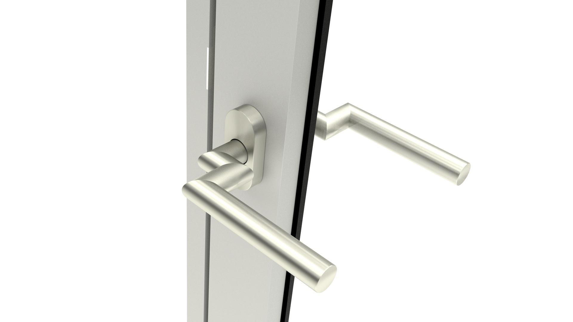 Door handle Hoppe Amsterdam with cranked shaft