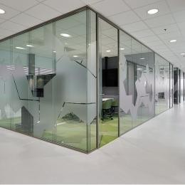 Triple glass partitions wall with extreme good acoustic values
