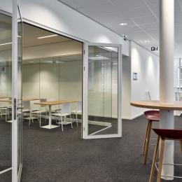 Classroom first floor, walls with double doors at Seeligkazerne Breda, the Netherlands