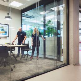 IQ Structural double glass partition at DPD Oirschot