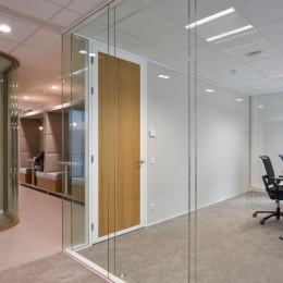 Double glazed partitions