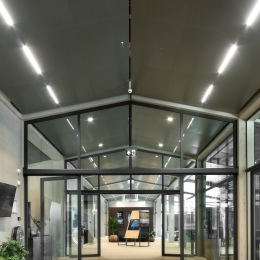 Extra high fire resistant glass walls with EW60 classification.