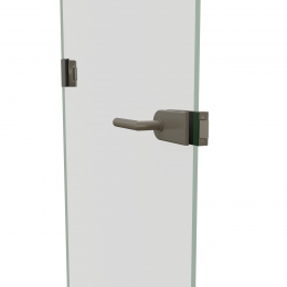Tempered glass door 10mm thick lock side