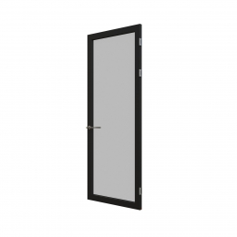 KDD43-80 Aluminum framed door with laminated glass