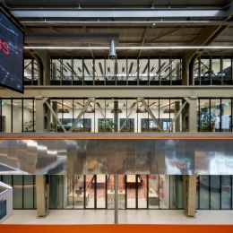 Three floor with glass partition at Mindlabs Tilburg.