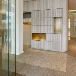 Glass partitions at Richemont in Amsterdam