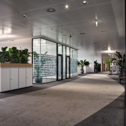Glass partitions at Positive Footprint Wearhouse  Dorsten Germany.