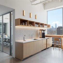 Pantry and office at Worldwide in New York