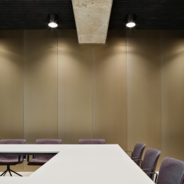 Transparent coated steel wall panels at faculty ITC University Twente Enschede