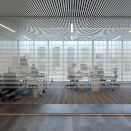 Sa classified  smoke resistant glass partition